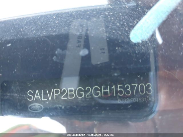 SALVP2BG2GH153703 Land Rover Range Rover Evoque Se/se Premium