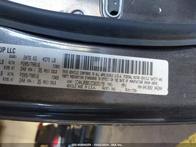 1C4NJRBB1ED833179 Jeep Patriot Sport