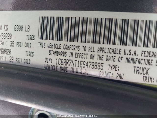 1C6RR7NT1ES479895 RAM 1500 Laramie