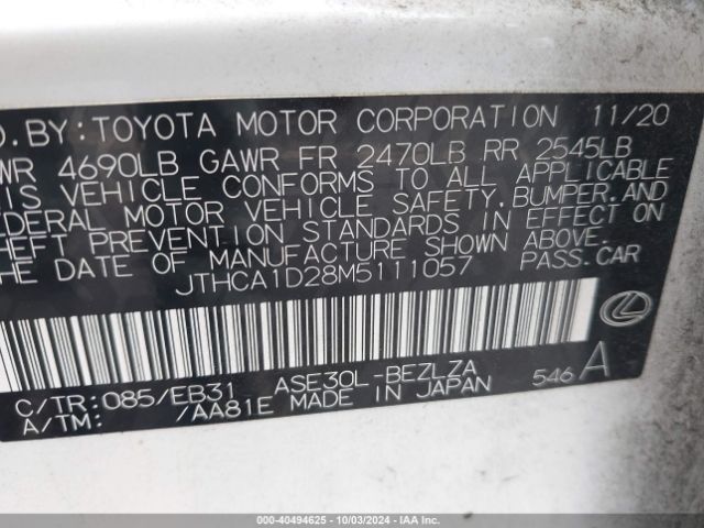 JTHCA1D28M5111057 Lexus IS 300