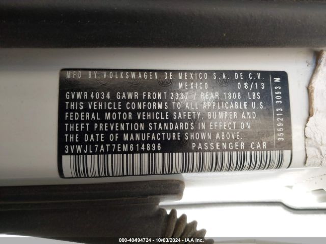 3VWJL7AT7EM614896 Volkswagen Beetle 2.0l Tdi