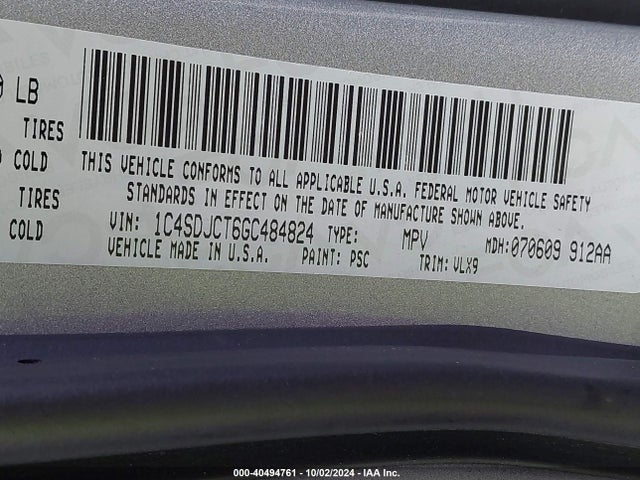 1C4SDJCT6GC484824 Dodge Durango R/t