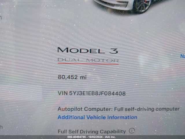 2018 TESLA MODEL 3 5YJ3E1EB8JF084408 Photo 6