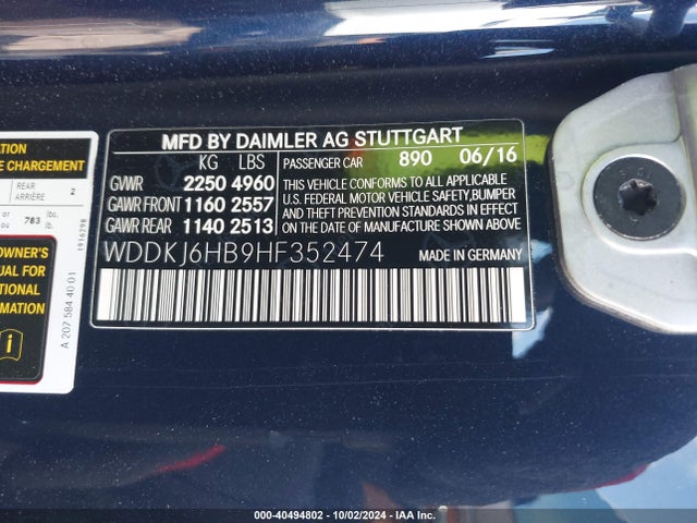 WDDKJ6HB9HF352474 Mercedes-Benz E 400 4matic