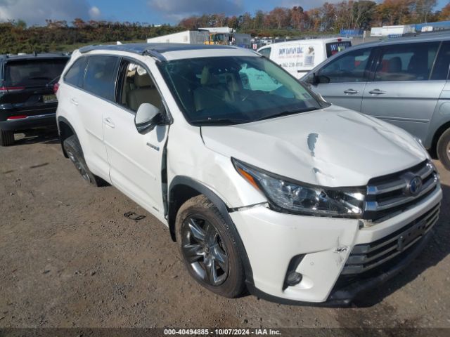 5TDDGRFH7HS025212 Toyota Highlander Hybrid Limited Platinum