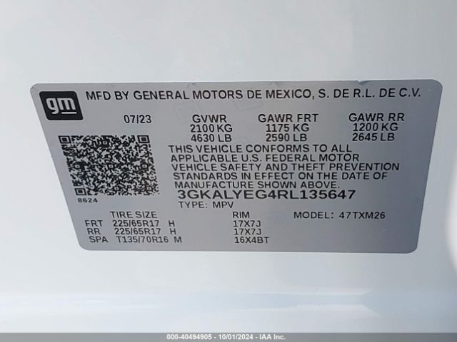 3GKALYEG4RL135647 GMC Terrain Awd At4