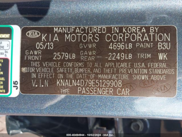 KNALN4D79E5129908 KIA Cadenza Premium