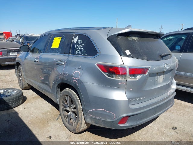 Toyota Highlander Xle V6 2016 5TDKKRFH2GS507378 Image 3