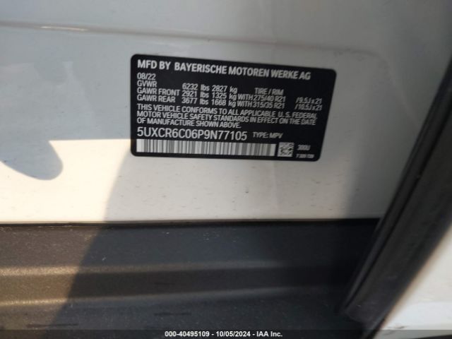 5UXCR6C06P9N77105 BMW X5 Xdrive40i