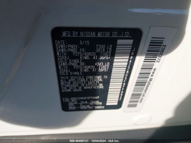 JN8AZ2ND5F9770947 Infiniti QX80