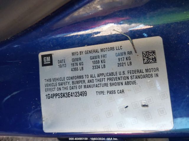 1G4PP5SK3E4123499 Buick Verano
