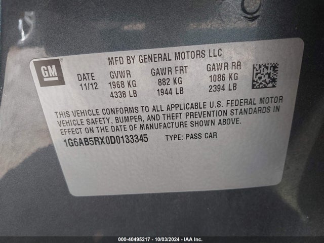 2013 CADILLAC ATS 1G6AB5RX0D0133345 Photo 8