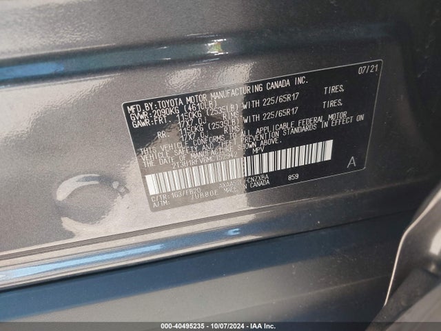 Toyota RAV4 LE 2021 2T3H1RFV6MC152942 Image 9