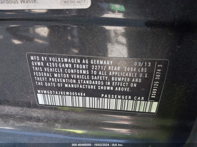 WVWGD7AJ6EW005484 Volkswagen Gti Driver's Edition