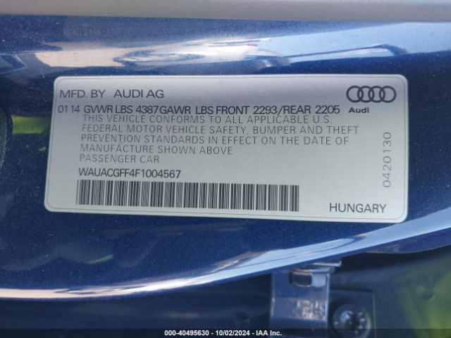 WAUACGFF4F1004567 Audi A3 1.8t Premium