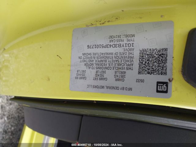 1G1YB3D43P5101776 Chevrolet Corvette Stingray Rwd  2lt