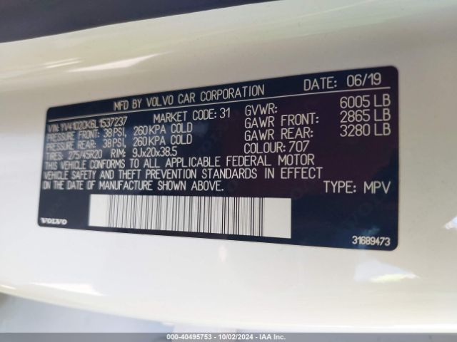 YV4102CK6L1537237 Volvo Xc90 T5 Momentum 7 Passenger