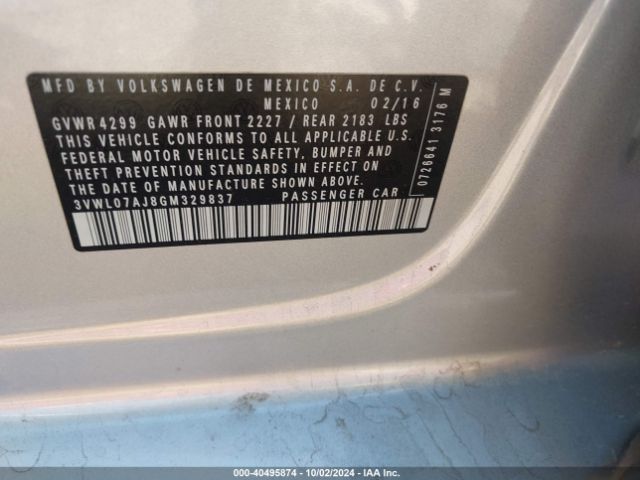 3VWL07AJ8GM329837 Volkswagen Jetta 1.8t Sel/1.8t Sel Premium