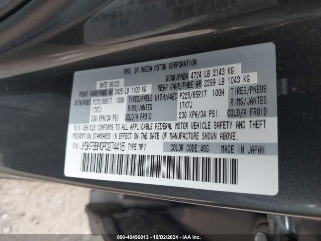 JM3KFBBM0P0274416 Mazda Cx-5 2.5 S Select