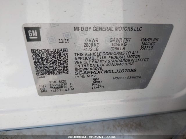 5GAERDKW0LJ167088 Buick Enclave Fwd Avenir