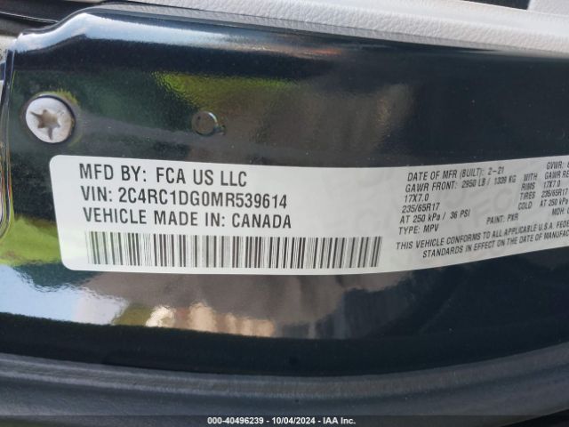 2C4RC1DG0MR539614 Chrysler Voyager Lxi