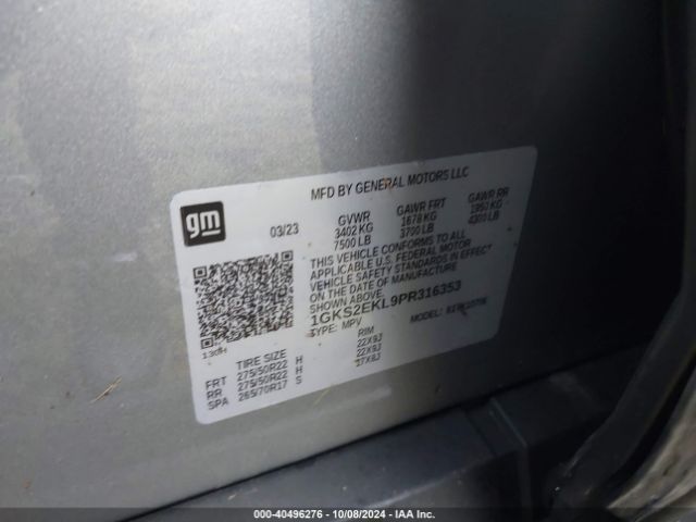 1GKS2EKL9PR316353 GMC Yukon 4wd Denali Ultimate