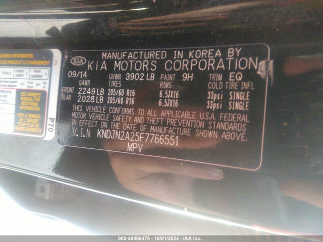 KIA Soul 2015 KNDJN2A25F7766551 Image 9