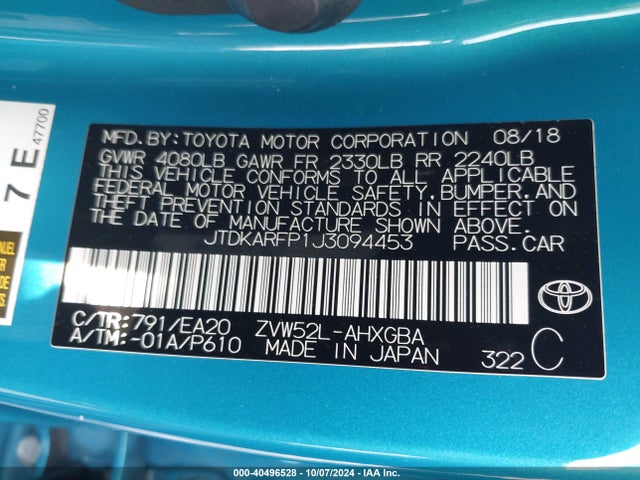JTDKARFP1J3094453 Toyota Prius Prime Advanced