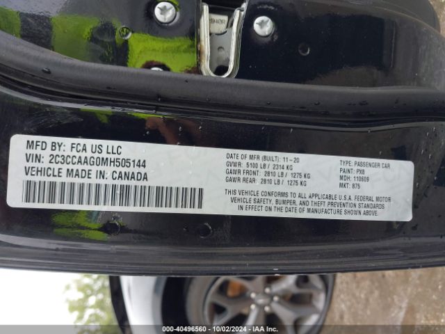 2C3CCAAG0MH505144 Chrysler 300 Touring