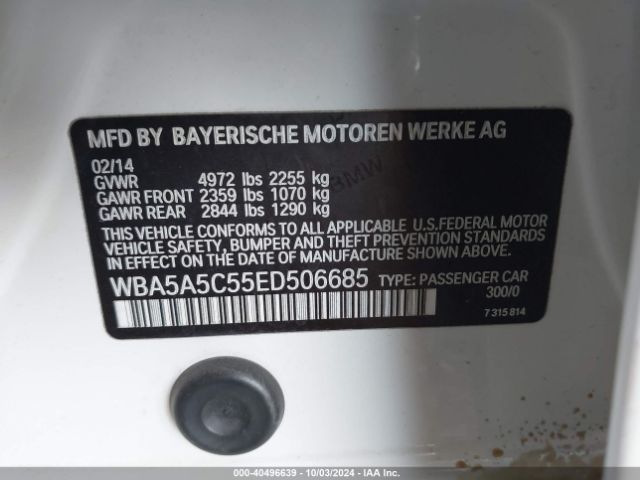 WBA5A5C55ED506685 BMW 528I