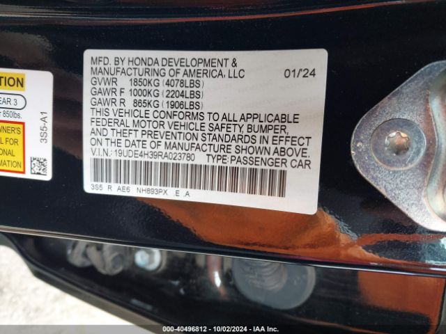 19UDE4H39RA023780 Acura Integra A-spec