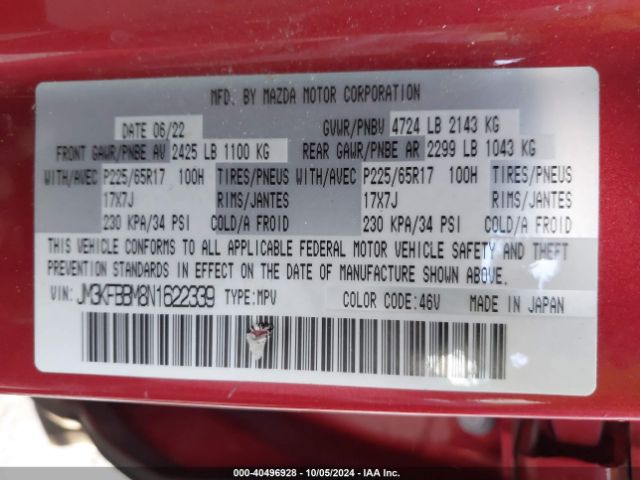 JM3KFBBM8N1622339 Mazda Cx-5 2.5 S Select