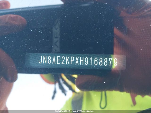 JN8AE2KPXH9168879 Nissan Quest Sv