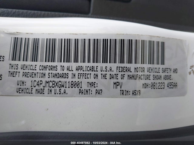 Jeep Cherokee Latitude 2016 1C4PJMCBXGW118001 Image 9