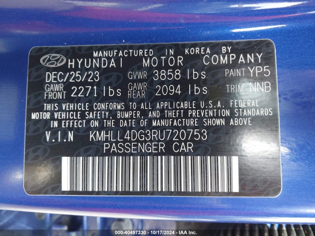 Hyundai ELANTRA SE 2024 KMHLL4DG3RU720753 Image 9