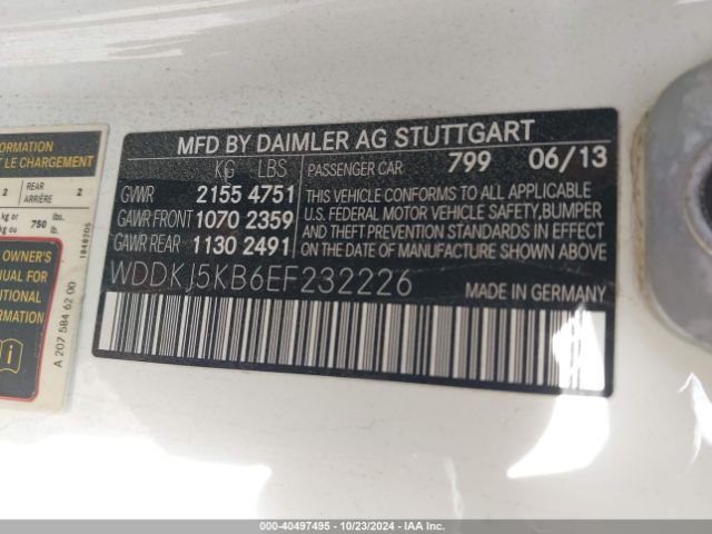 WDDKJ5KB6EF232226 Mercedes-Benz E 350