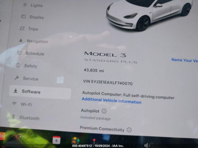 5YJ3E1EAXLF740070 Tesla Model 3 Standard Range Plus Rear-wheel Drive/standard Range Rear-wheel Drive