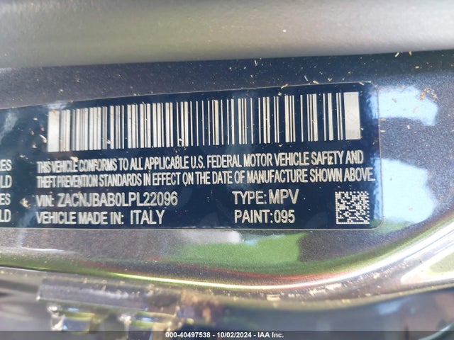 ZACNJBAB0LPL22096 Jeep Renegade Sport 4x4