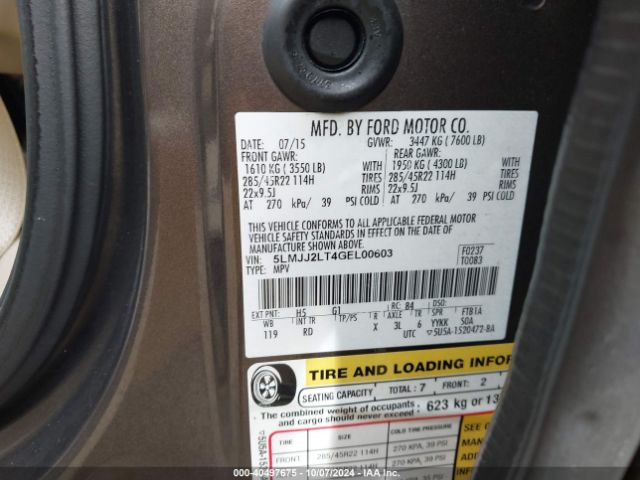 5LMJJ2LT4GEL00603 Lincoln Navigator Reserve