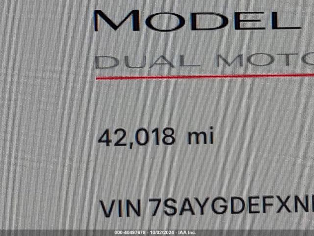 7SAYGDEFXNF518101 Tesla Model Y Performance Dual Motor All-wheel Drive
