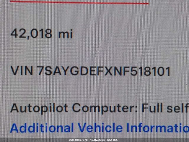 7SAYGDEFXNF518101 Tesla Model Y Performance Dual Motor All-wheel Drive