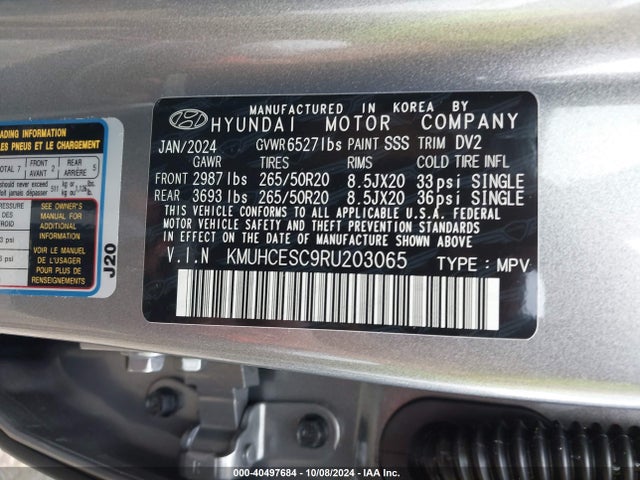 KMUHCESC9RU203065 Genesis Gv80 3.5t Awd