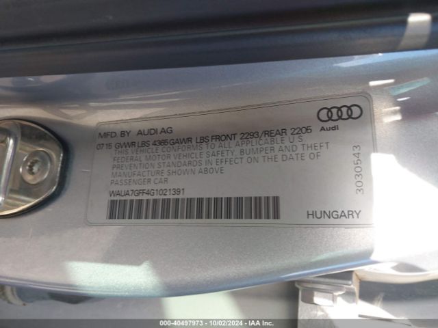 WAUA7GFF4G1021391 Audi A3 1.8t Premium