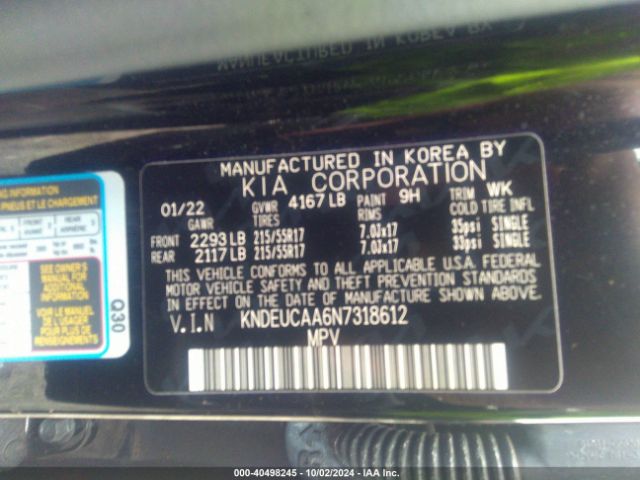 KNDEUCAA6N7318612 KIA SELTOS S
