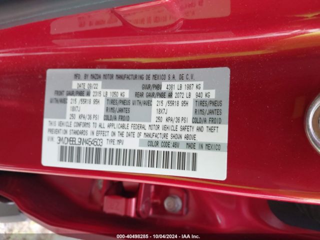 3MVDMBBL9NM454503 Mazda Cx-30 Select
