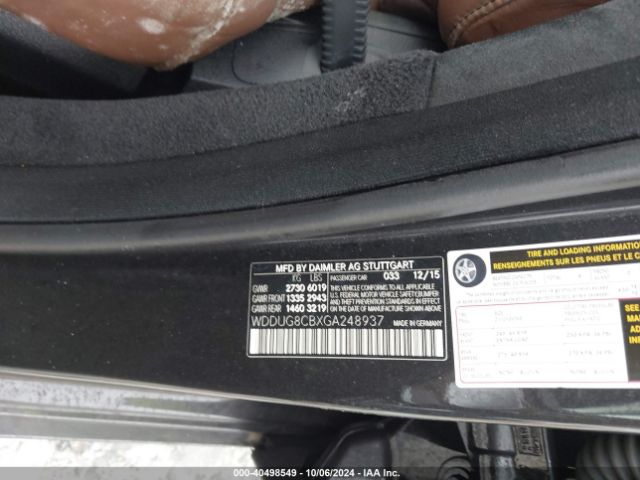 WDDUG8CBXGA248937 Mercedes-Benz S 550