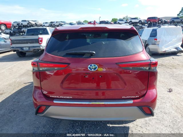 5TDFARAH6PS524101 Toyota Highlander Hybrid Platinum