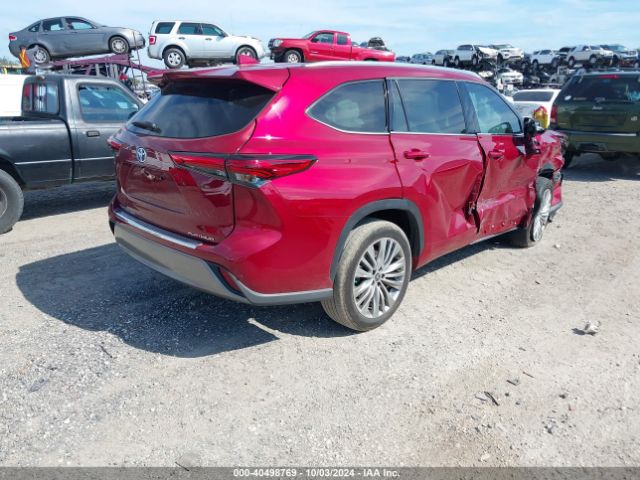 5TDFARAH6PS524101 Toyota Highlander Hybrid Platinum