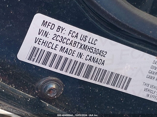 2C3CCABTXMH530452 Chrysler 300