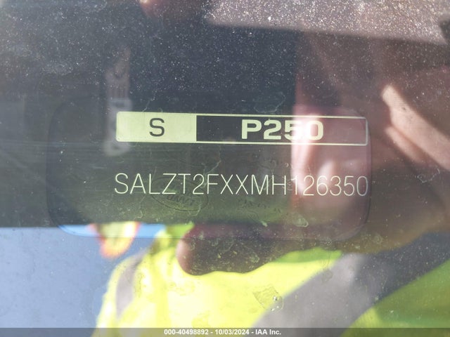 SALZT2FXXMH126350 Land Rover Range Rover Evoque R-dynamic S